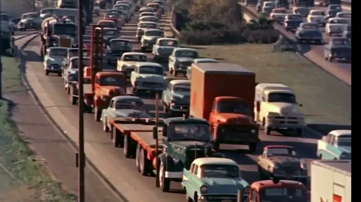 1940s - 1970s Vintage Semi Trucks Old Film Footage Compilation | 18-Wheeler Car Haulers Large Car